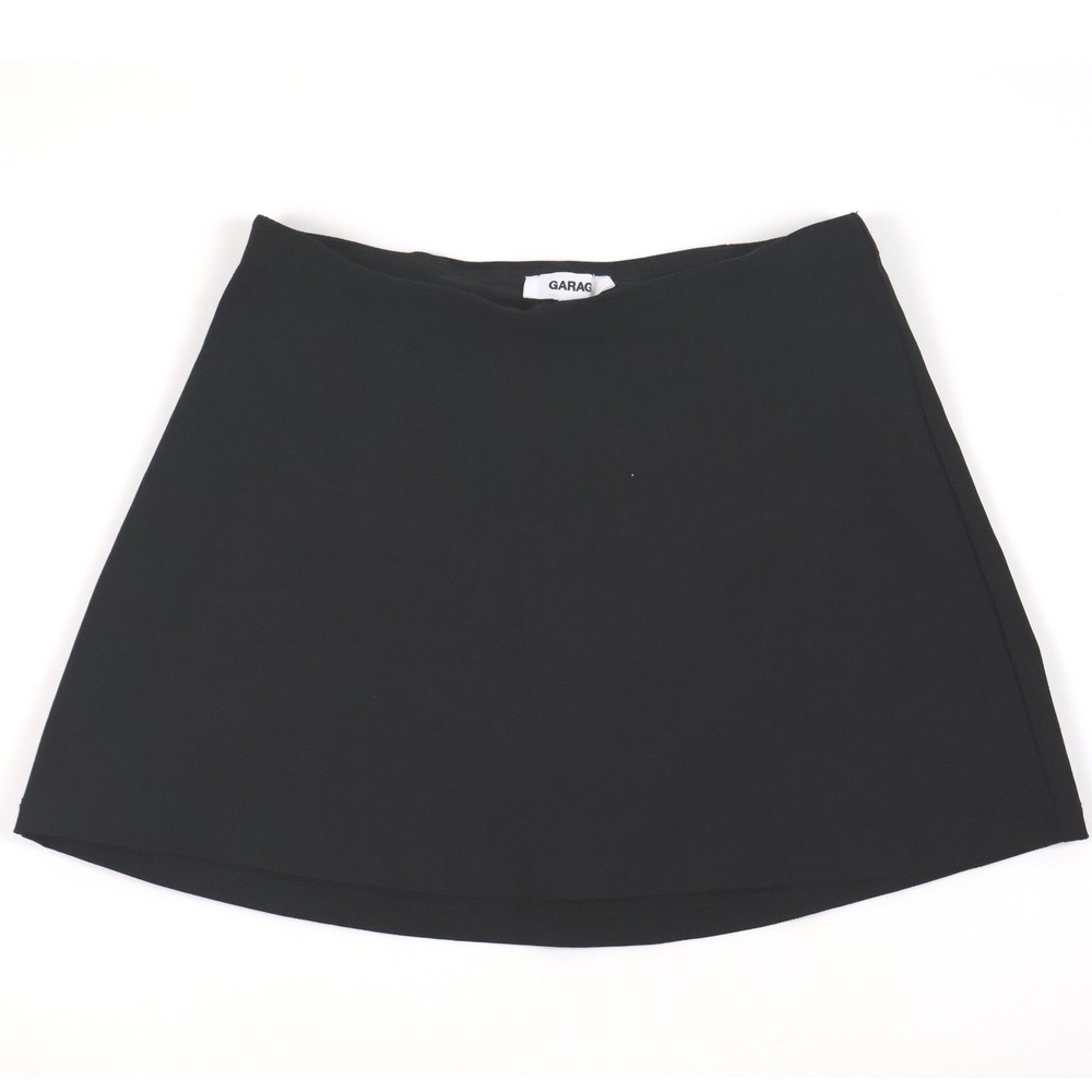 Garage Paris Micro Skort Jet Black Solid XXS NWT
